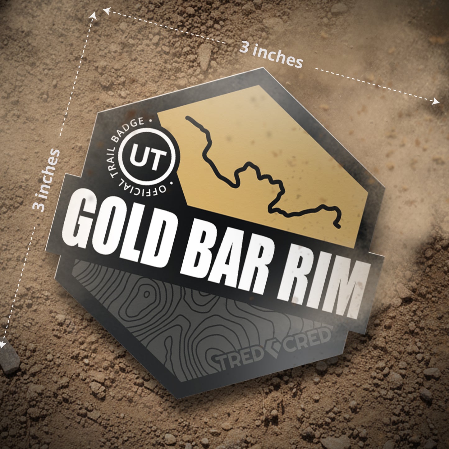 Sticker: Gold Bar Rim