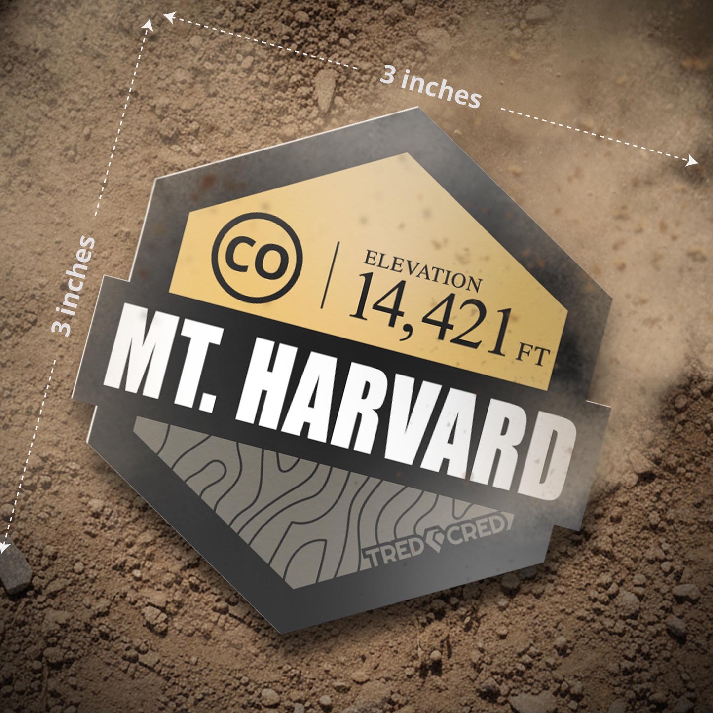 Sticker: Mount Harvard