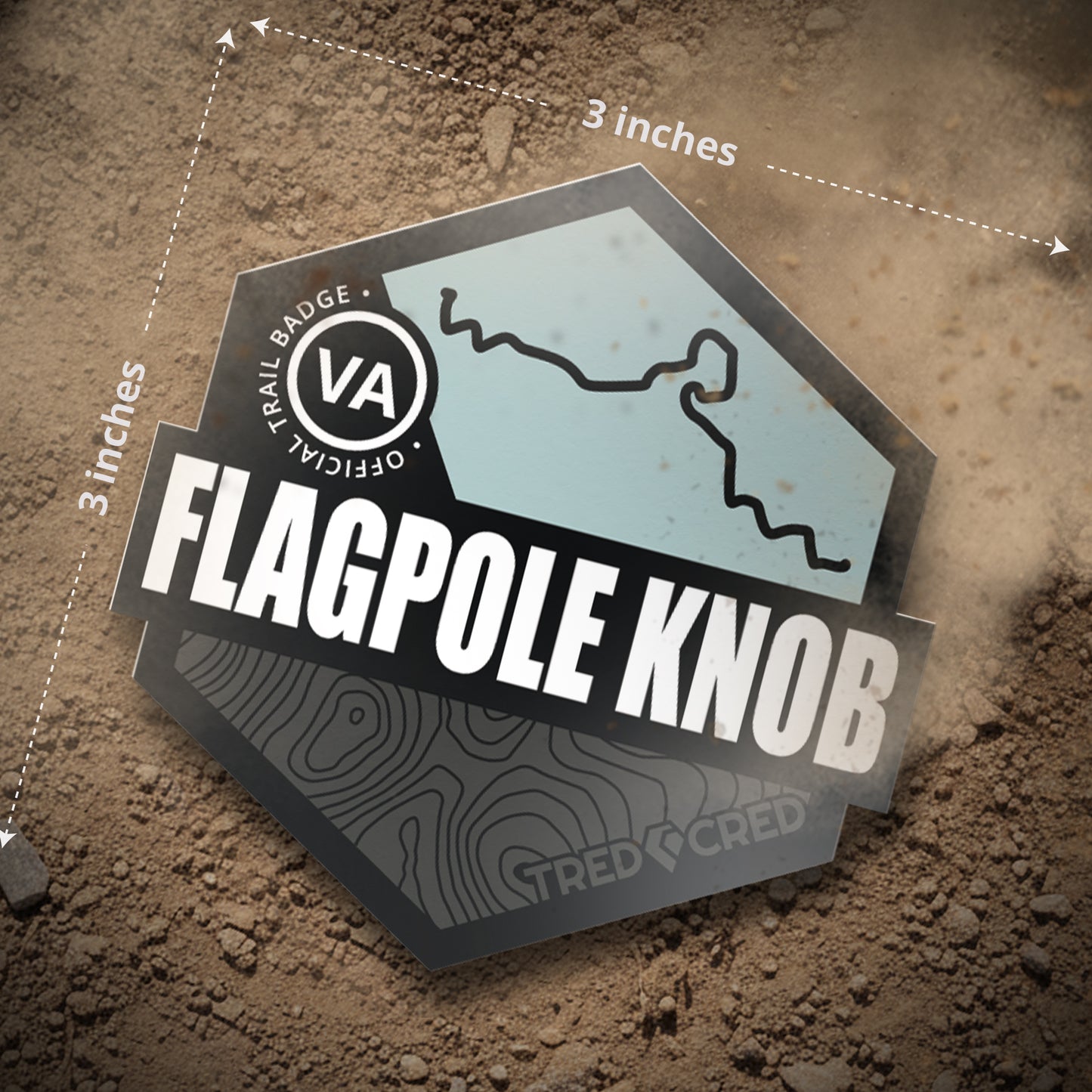 Sticker: Flagpole Knob