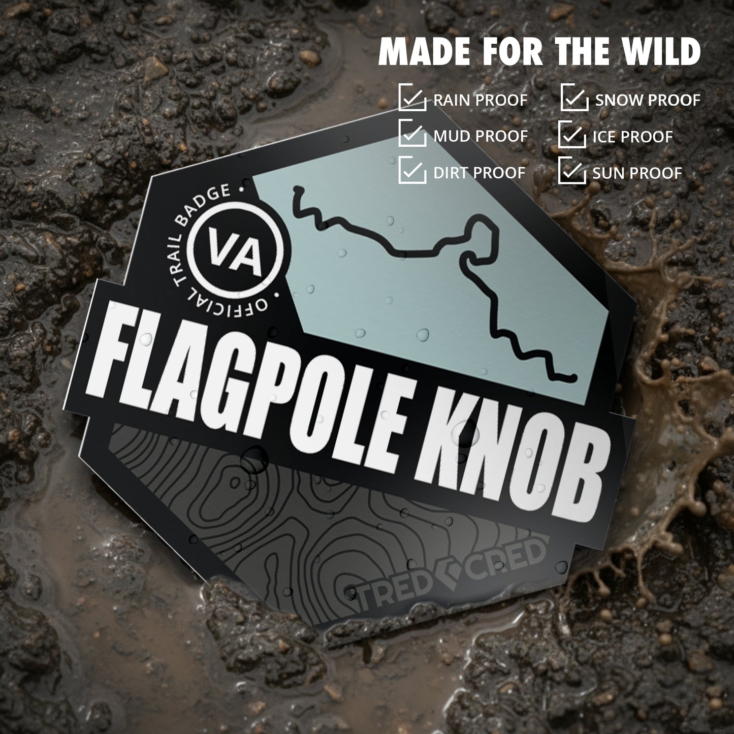 Sticker: Flagpole Knob