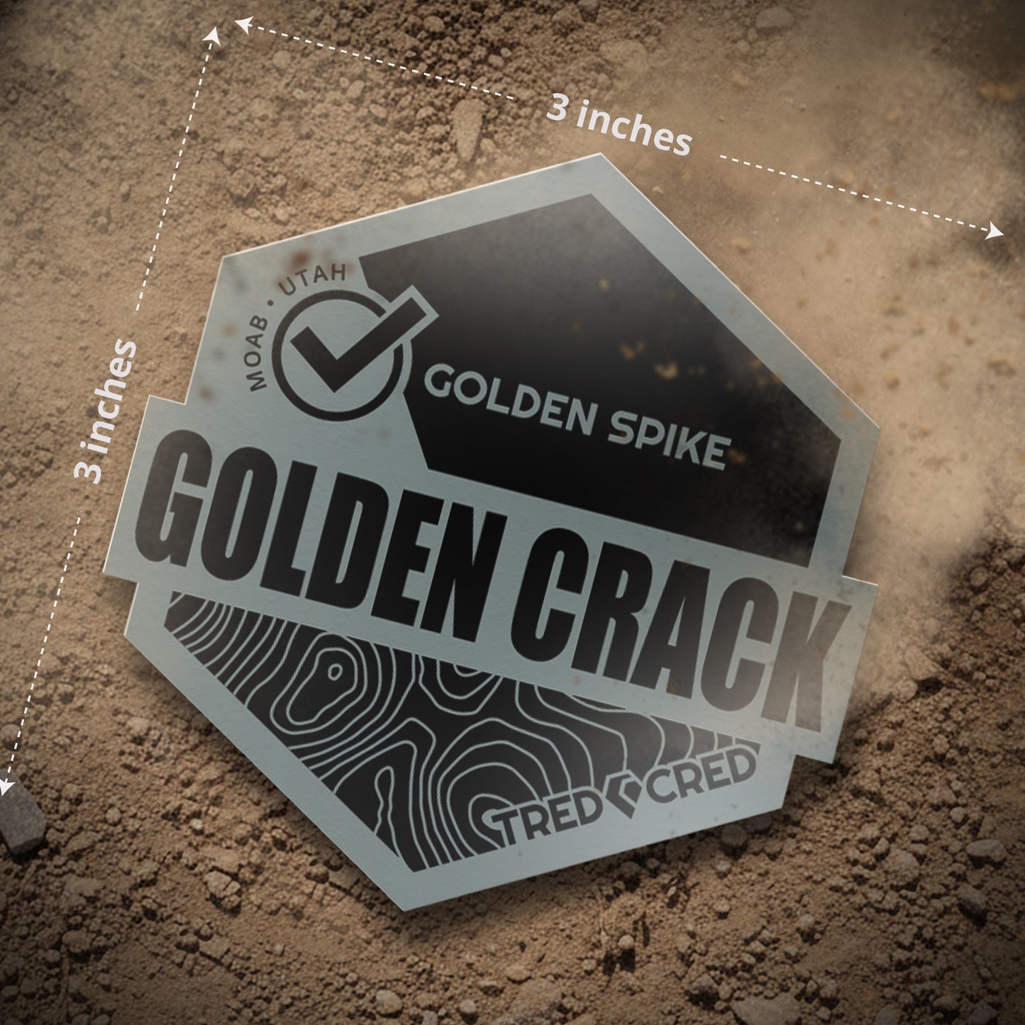 Sticker: Golden Crack