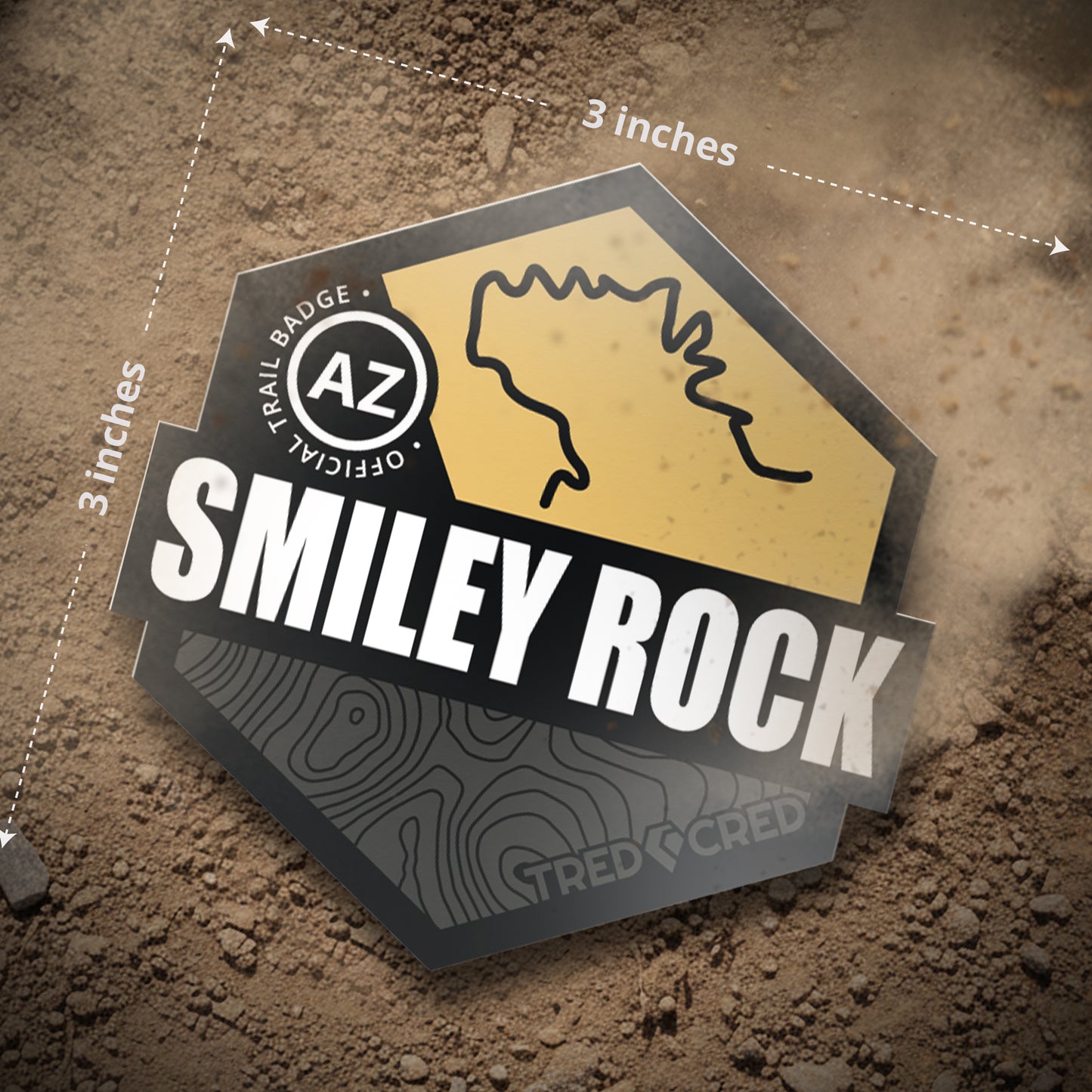 Sticker: Smiley Rock