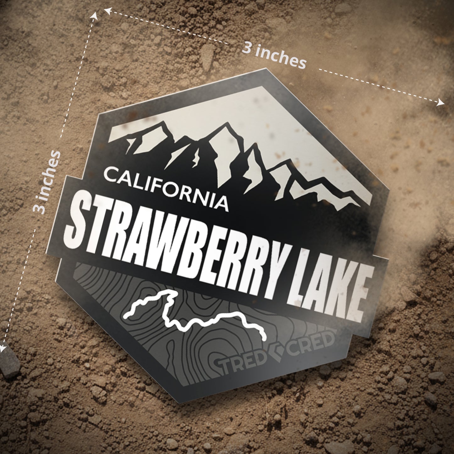 Sticker: Strawberry Lake