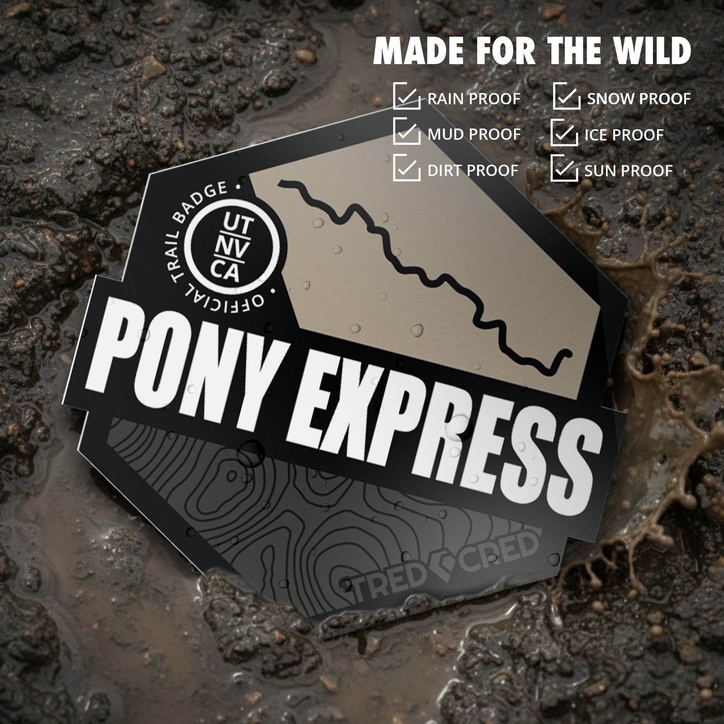 Sticker: Pony Express (West)