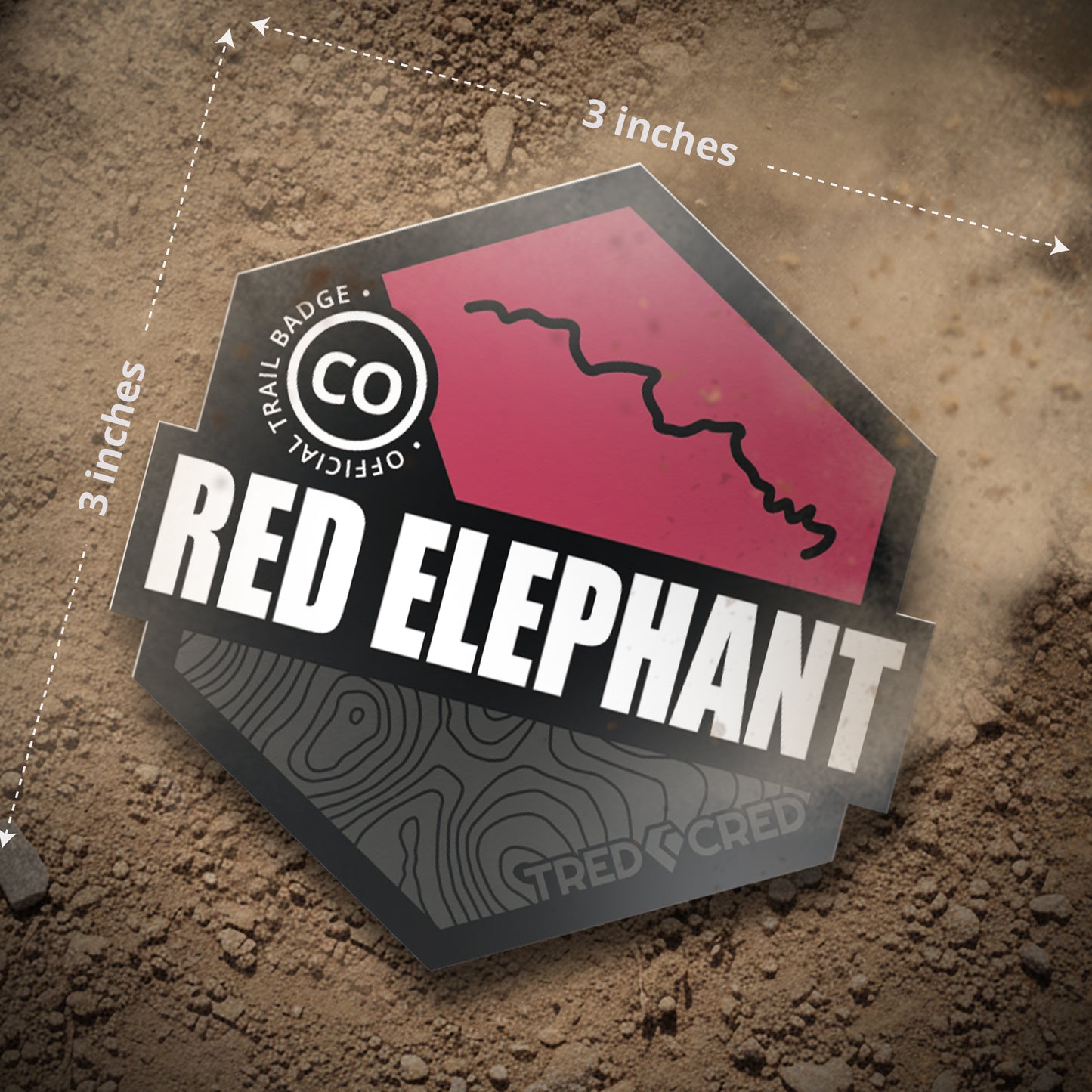 Sticker: Red Elephant Hill