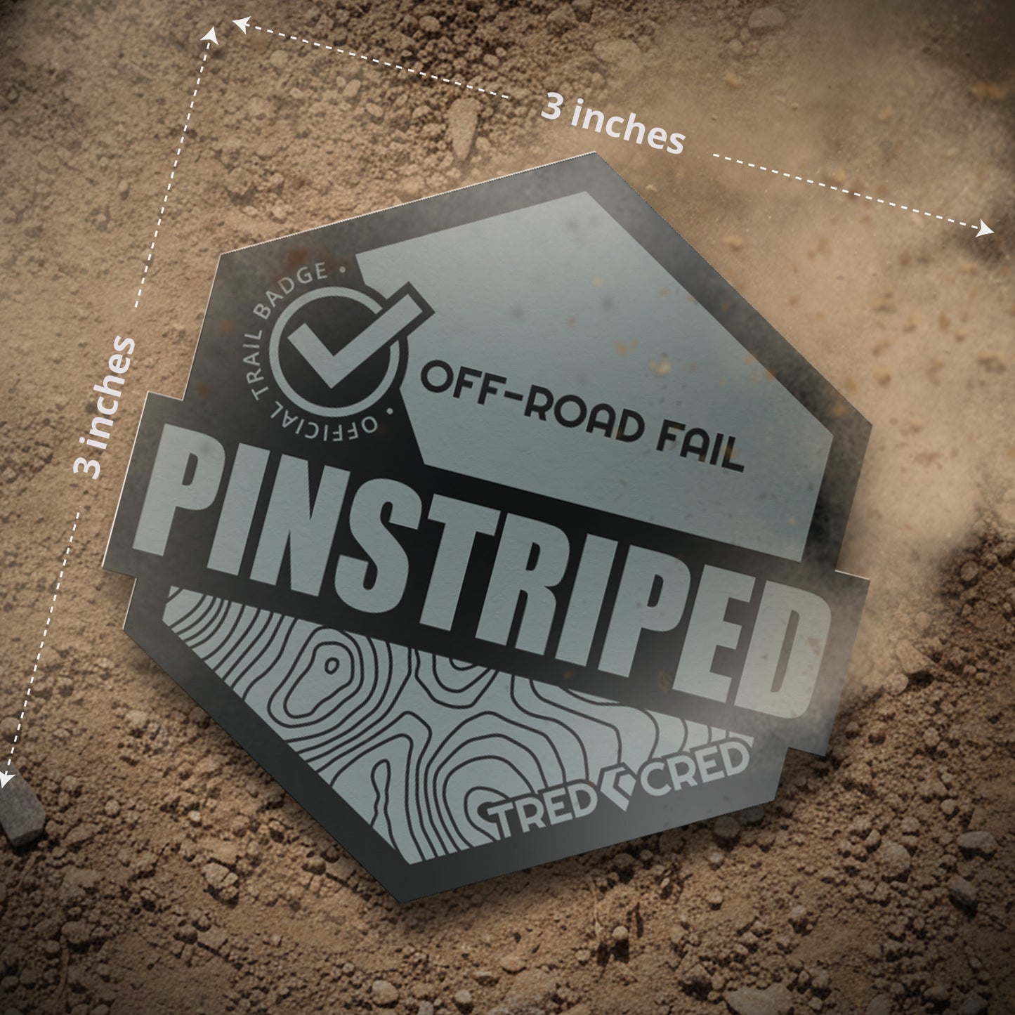 Sticker: Pinstriped