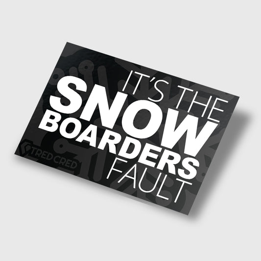 Sticker: Snow Boarders Fault