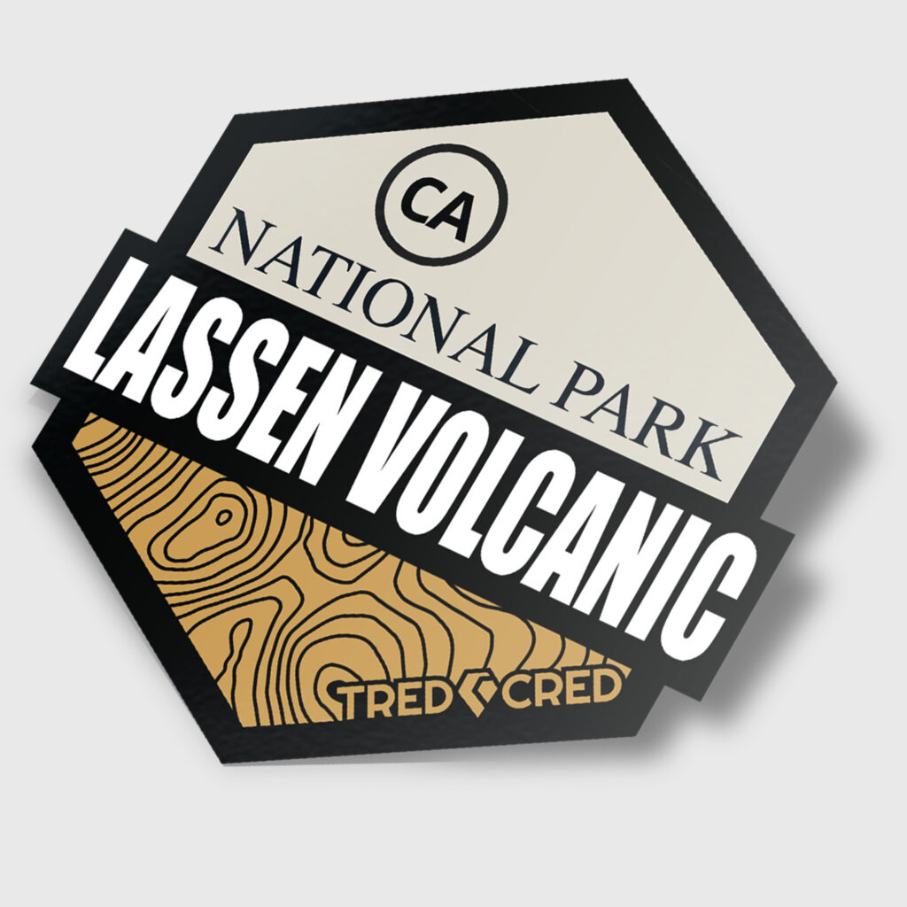 Sticker Lassen Volcanic National Park Tred Cred