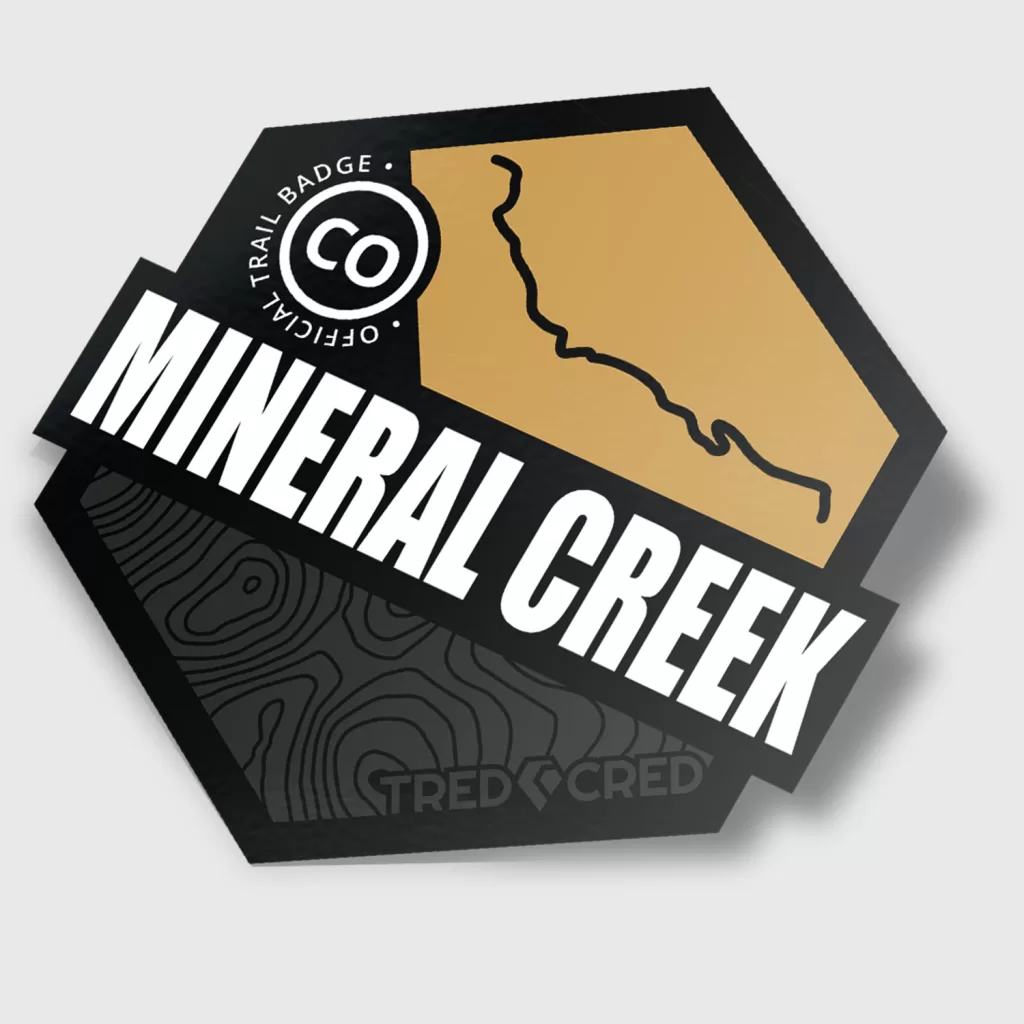 Mineral Creek Trail Sticker Tred Cred