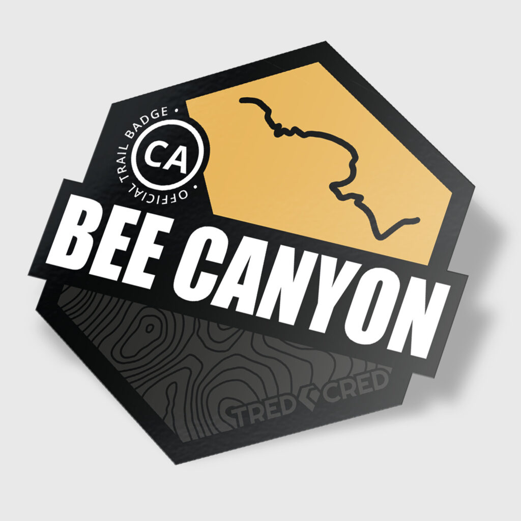 Bee Canyon Trail Sticker Tred Cred