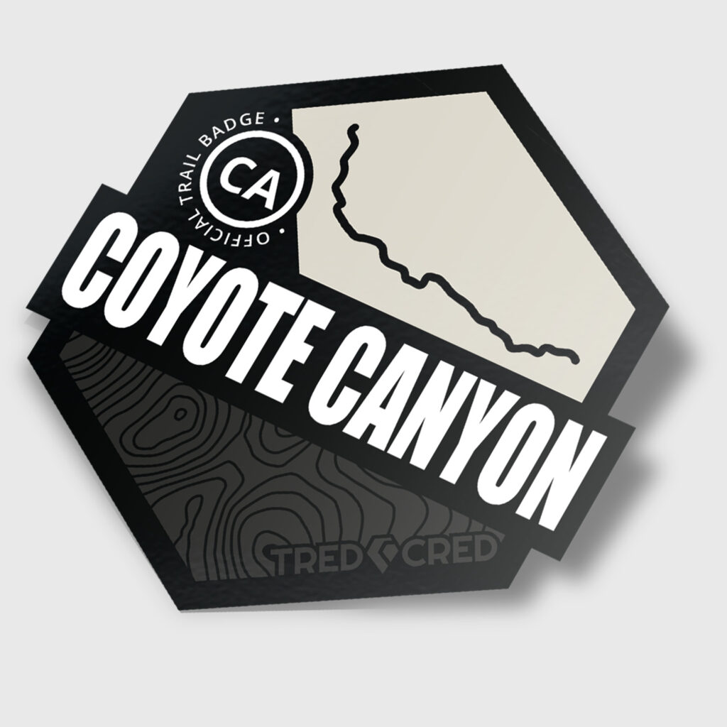 Coyote Canyon Trail Sticker Tred Cred