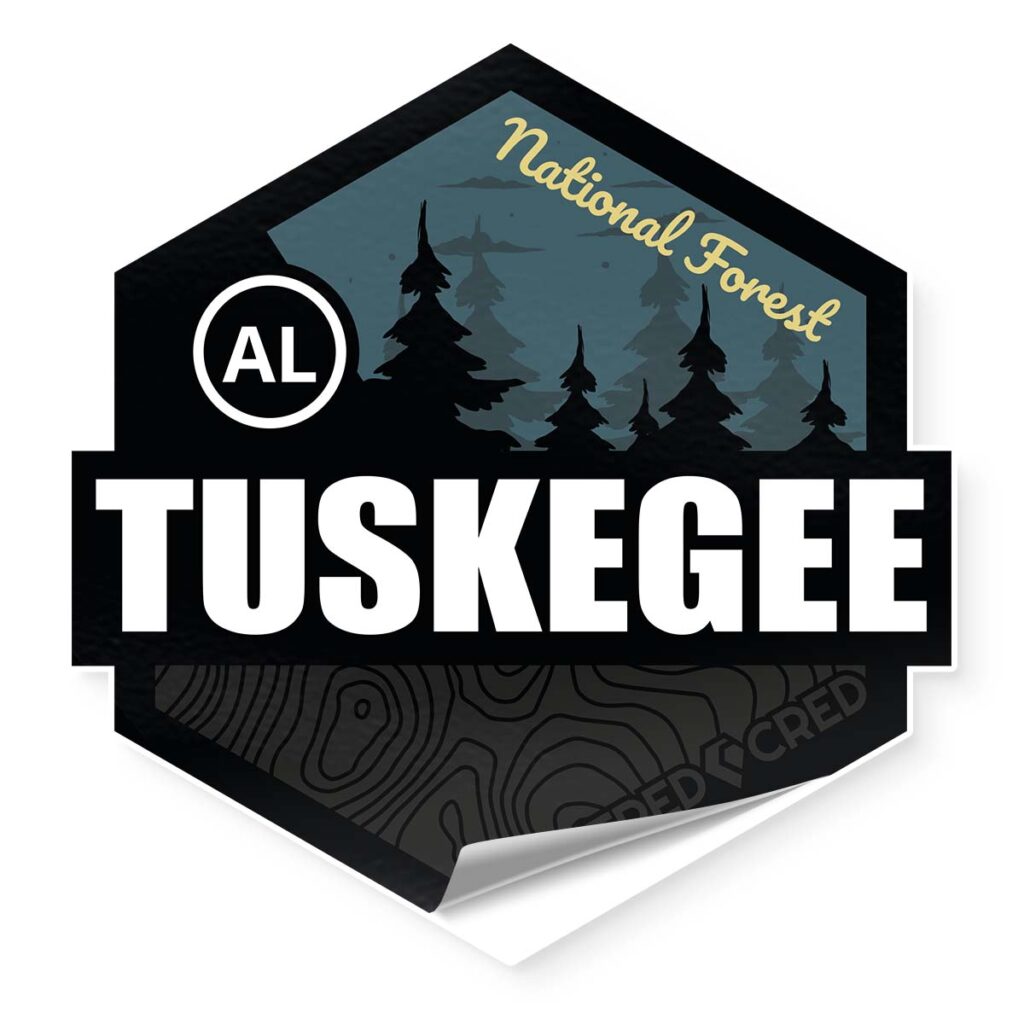 Tuskegee National Forest Sticker Tred Cred