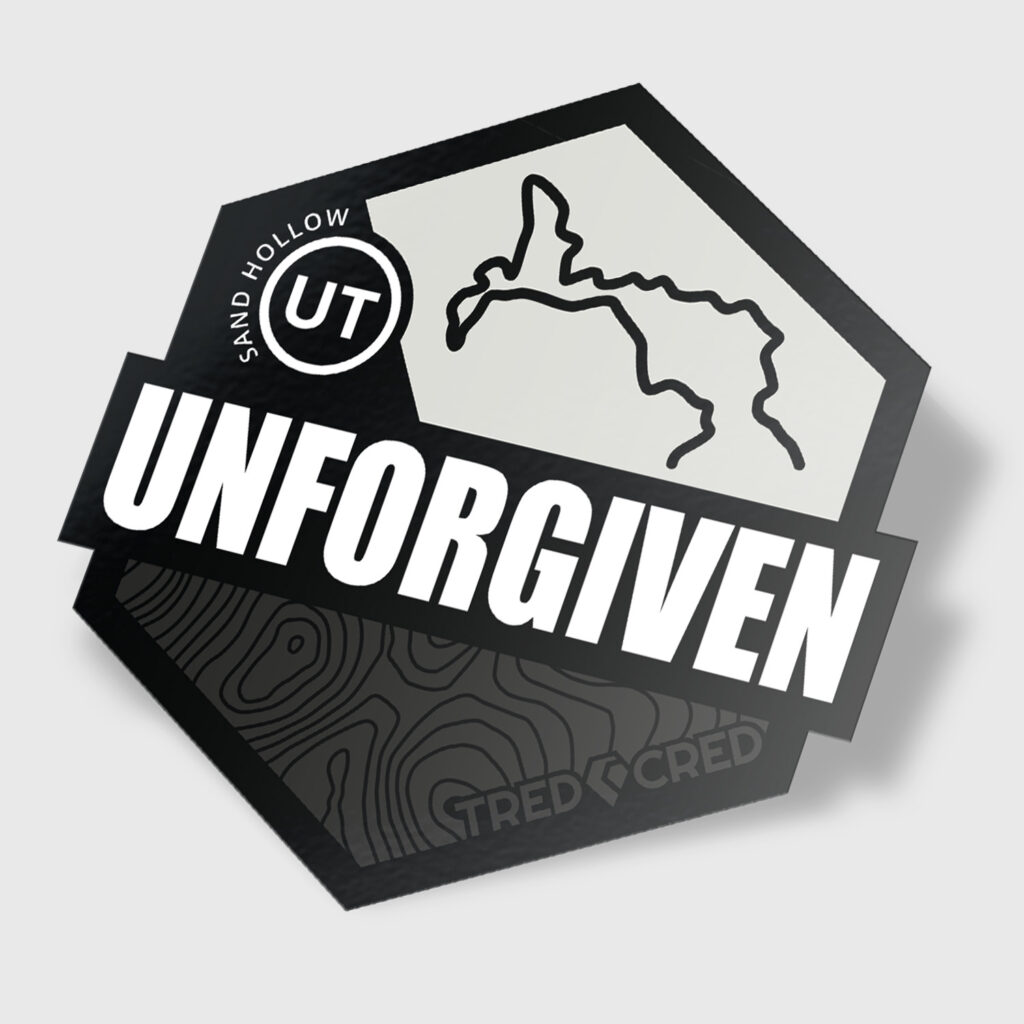 Unforgiven Trail Sticker Tred Cred