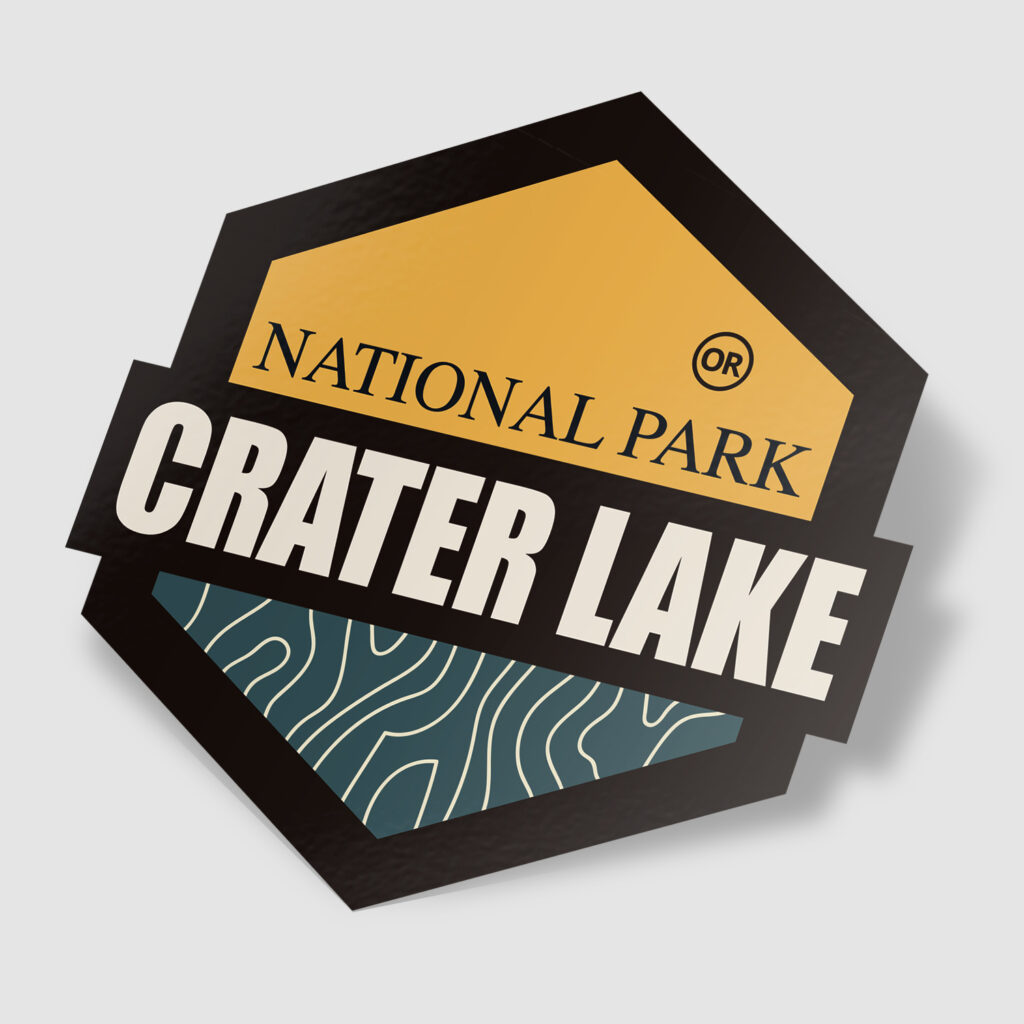 Sticker Crater Lake National Park Tred Cred