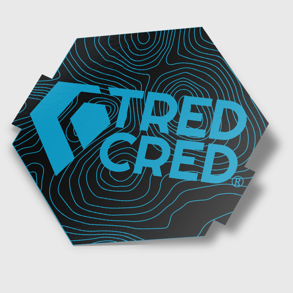 Tred Cred Hex Trail Sticker Tred Cred