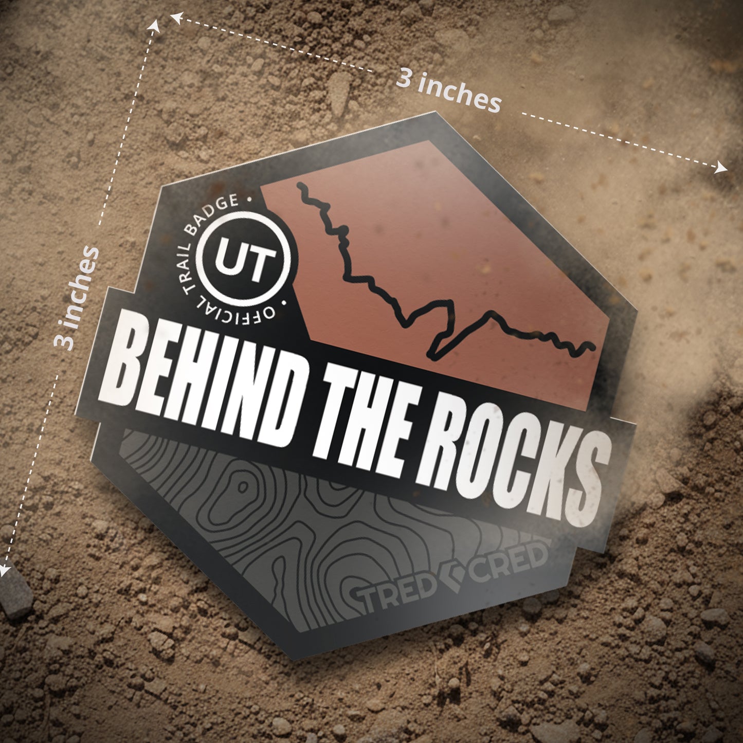 Sticker: Behind the Rocks