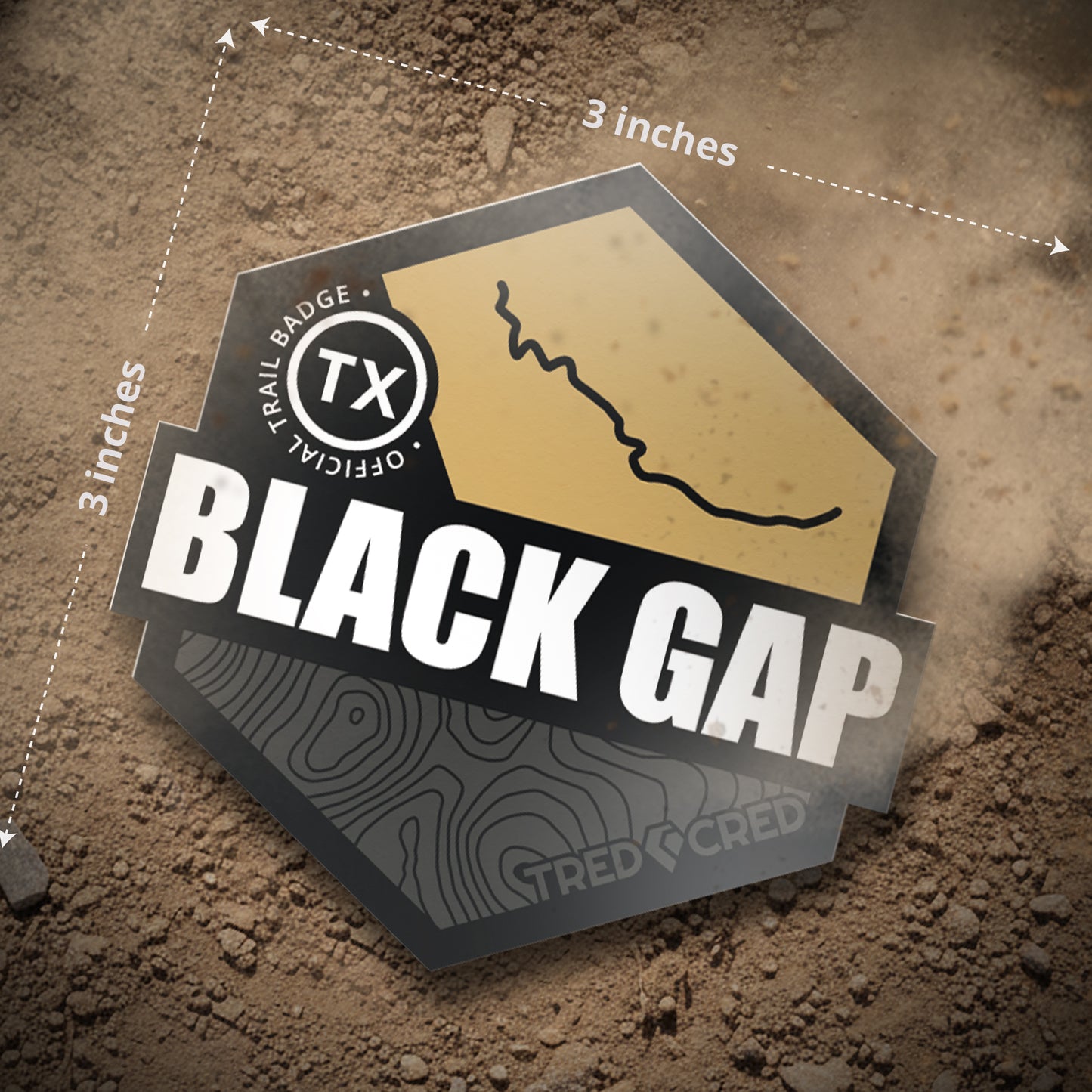 Sticker: Black Gap