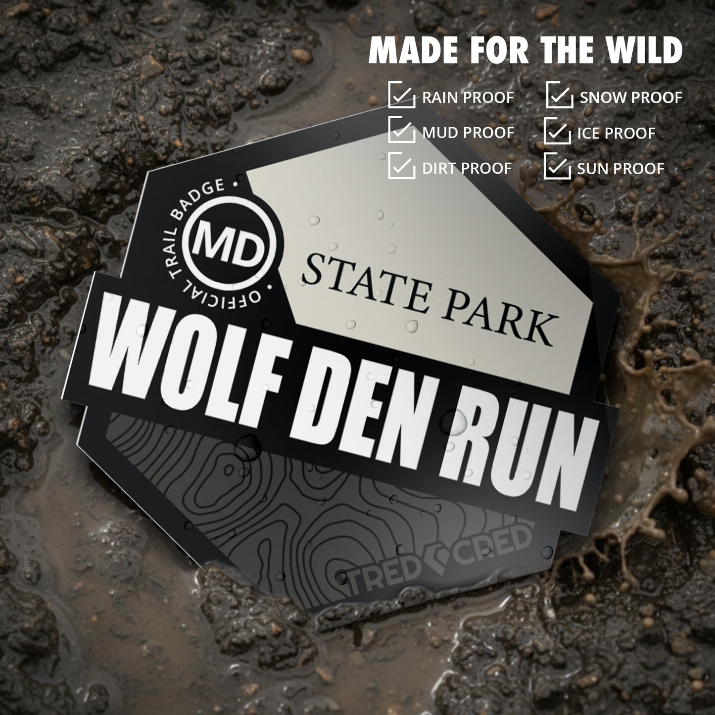 Sticker: Wolf Den Run State Park
