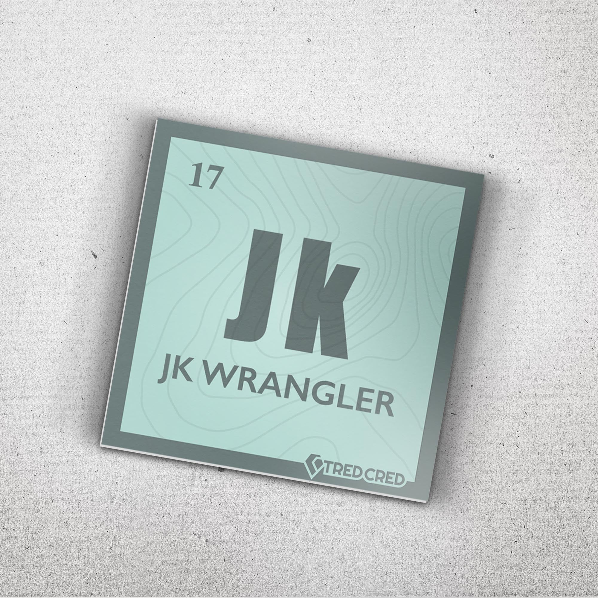 Sticker: JK Wrangler – Tred Cred