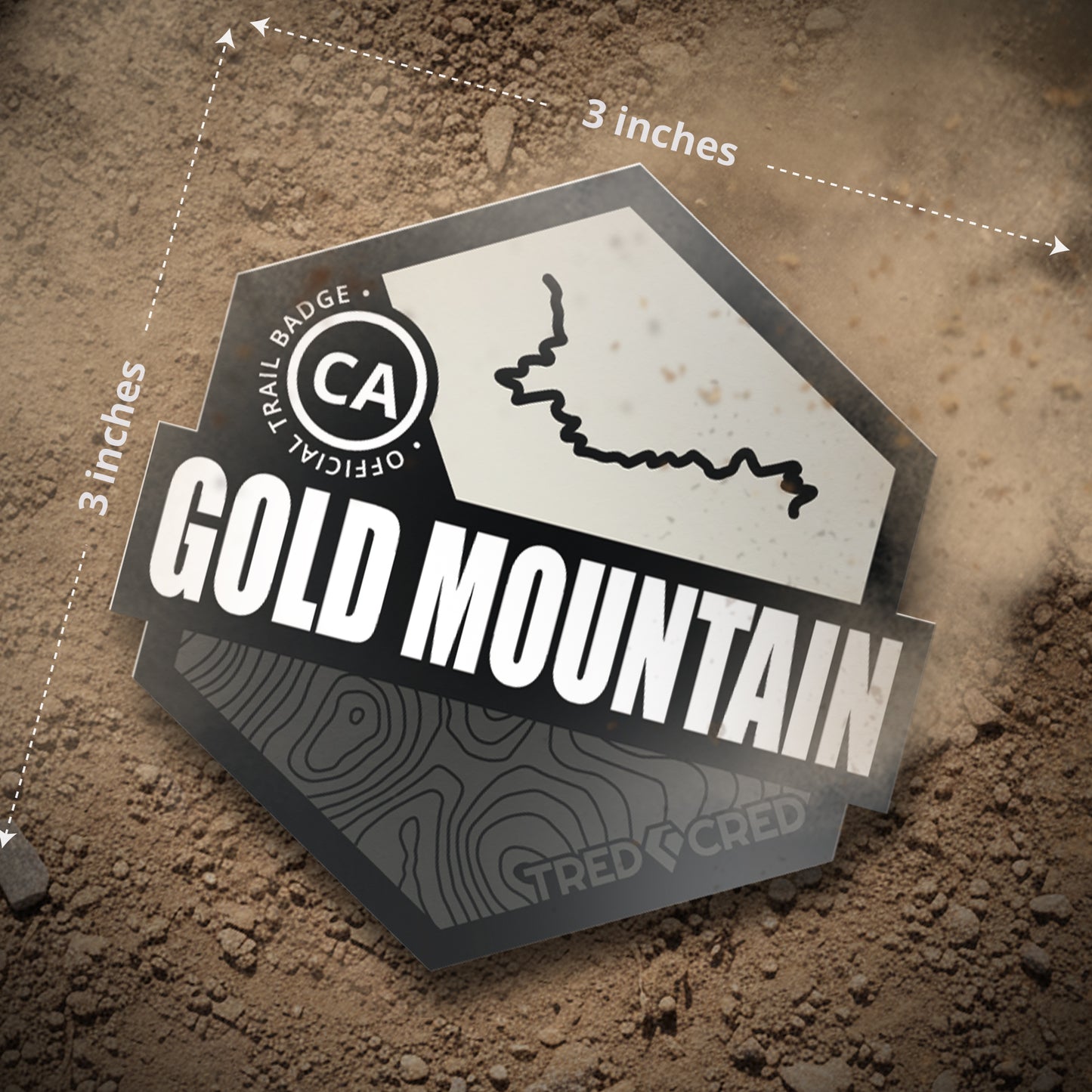 Sticker: Gold Mountain