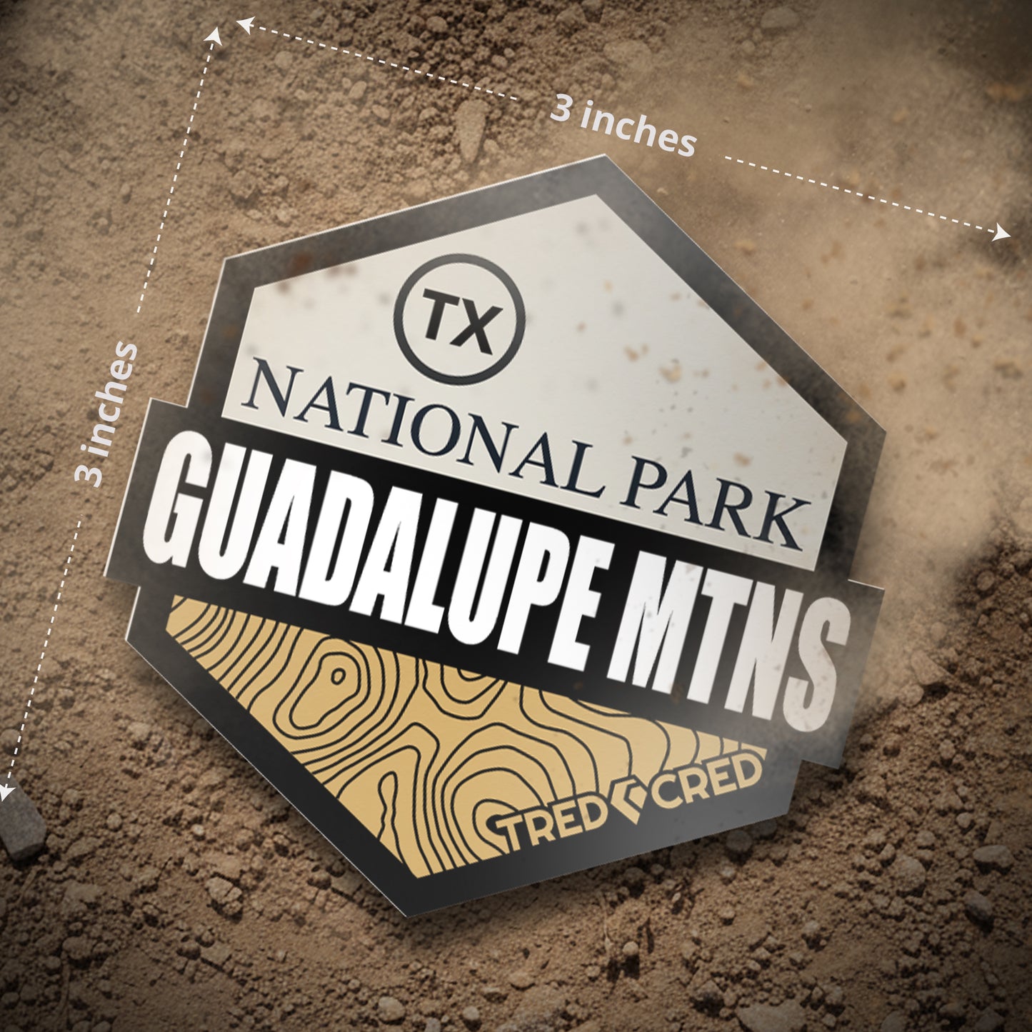 Sticker: Guadalupe Mountains National Park