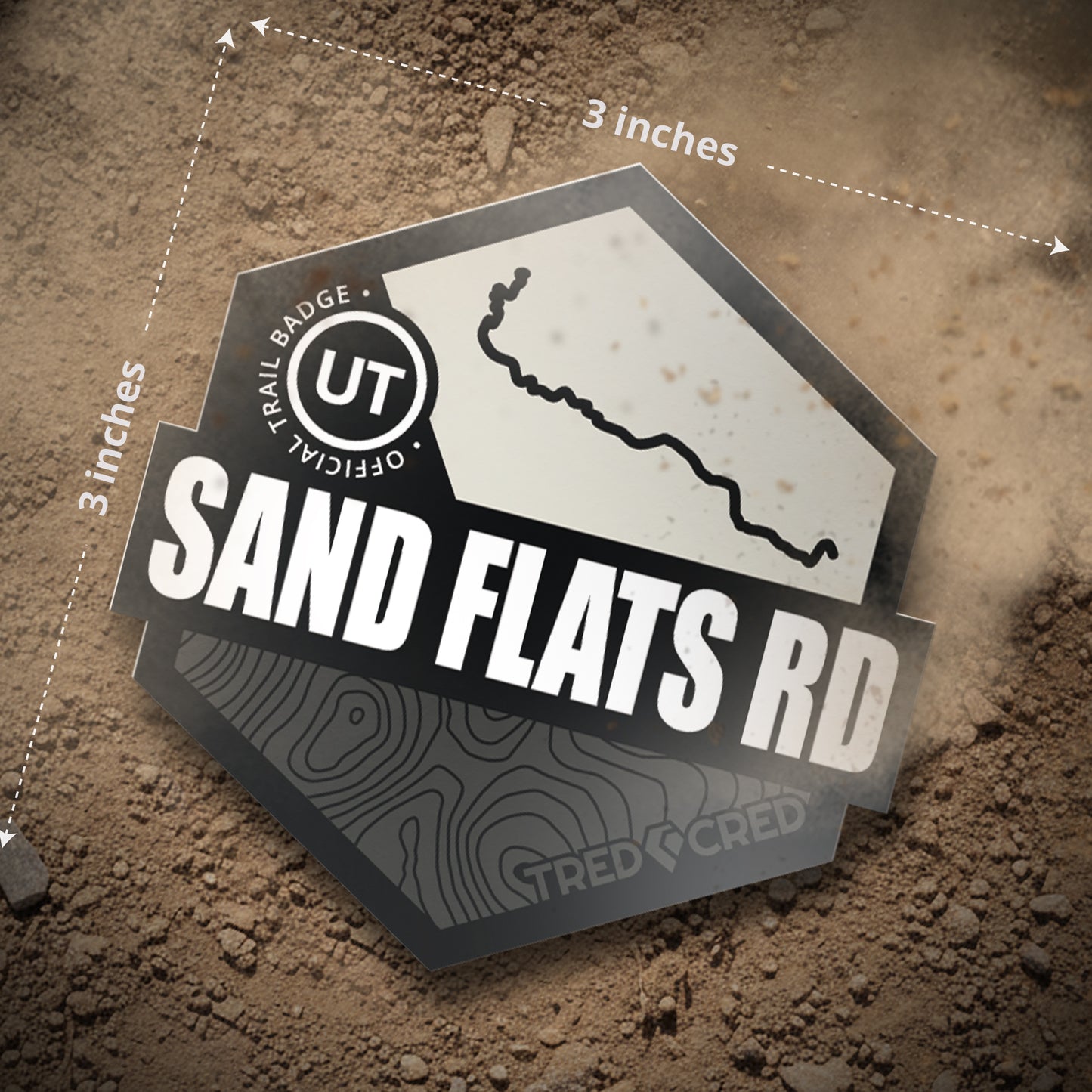 Sticker: Sand Flats Road