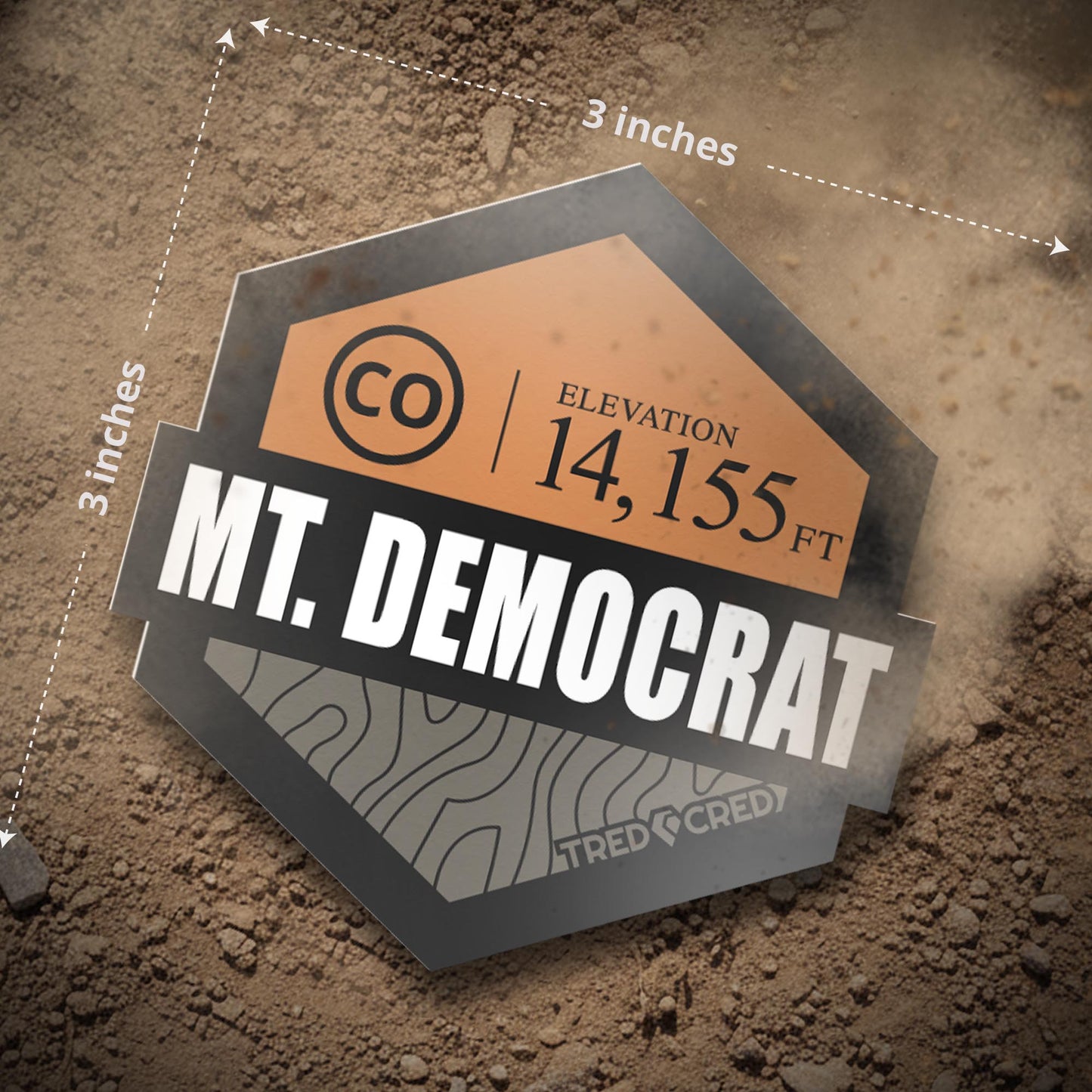 Sticker: Mount Democrat