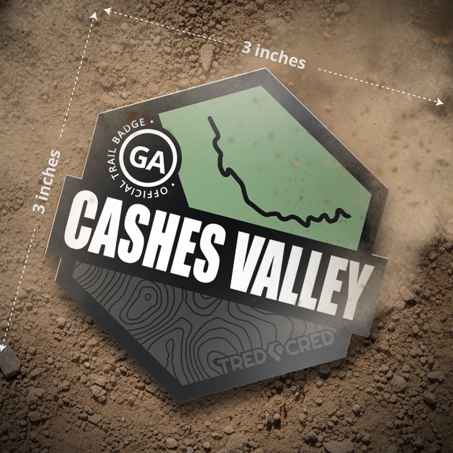 Sticker: Cashes Valley Road