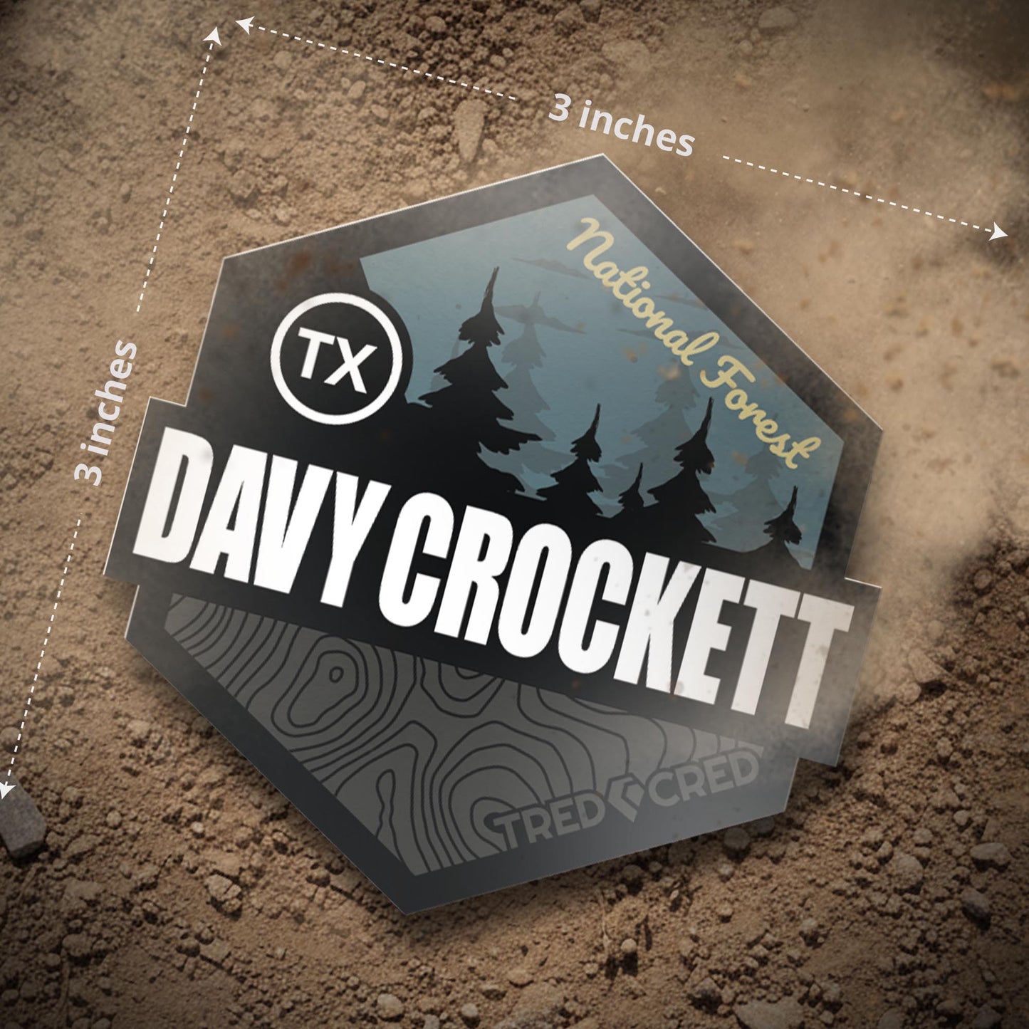 Sticker: Davy Crockett National Forest