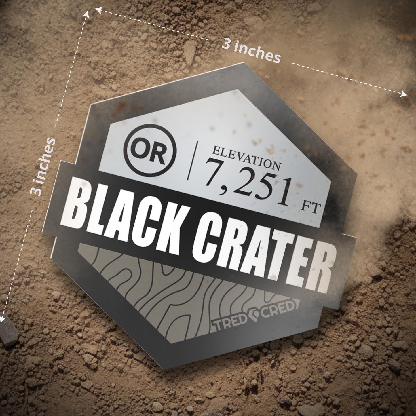 Sticker: Black Crater