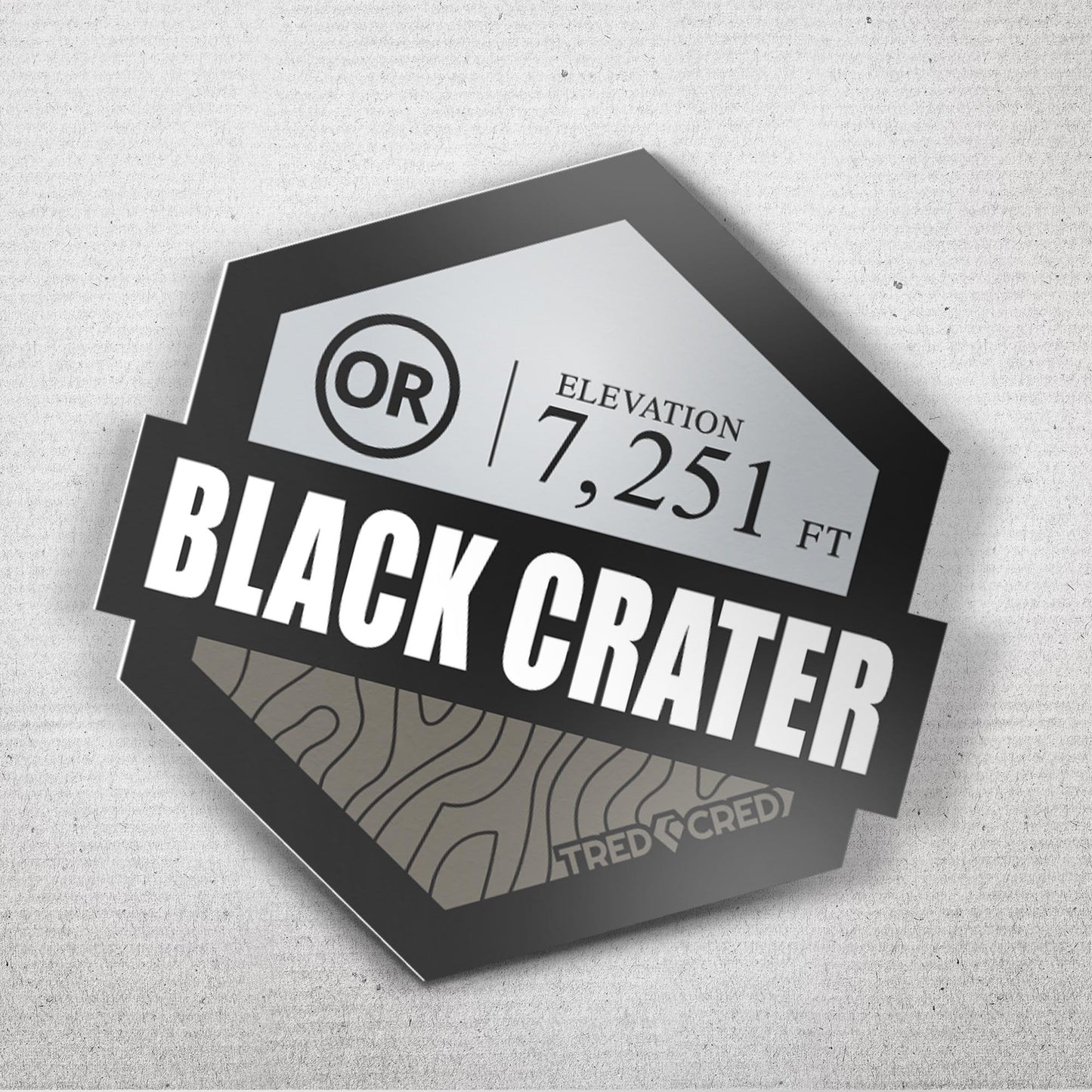 Sticker: Black Crater