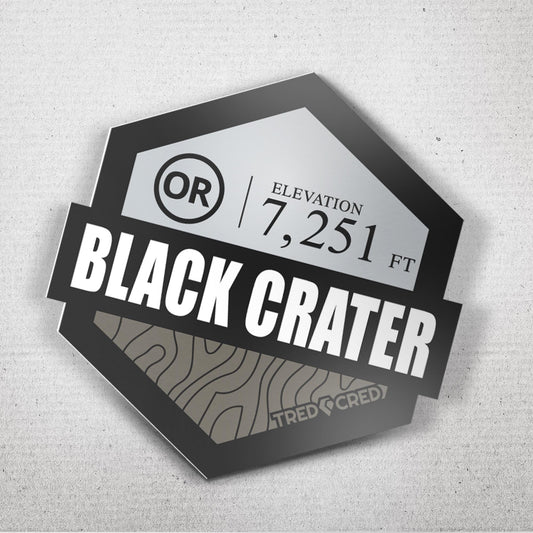 Sticker: Black Crater