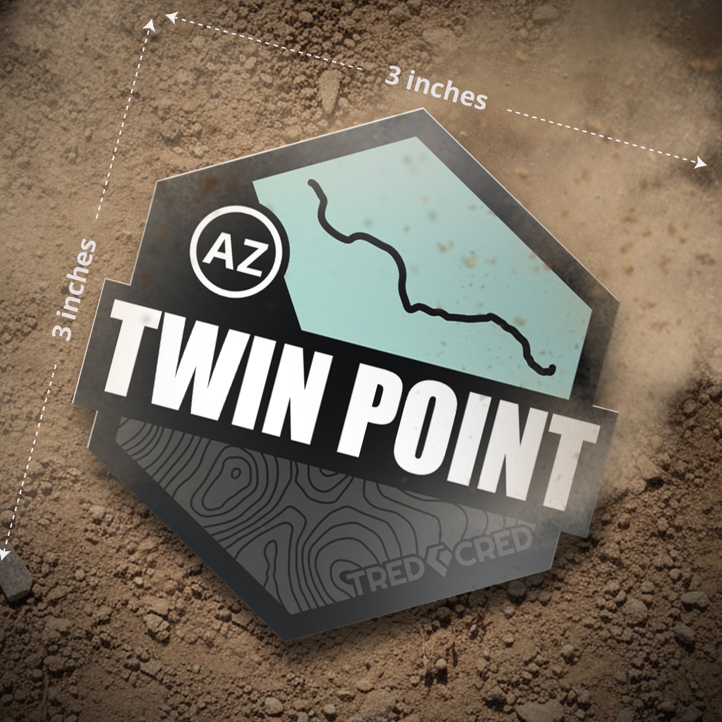 Sticker: Twin Point