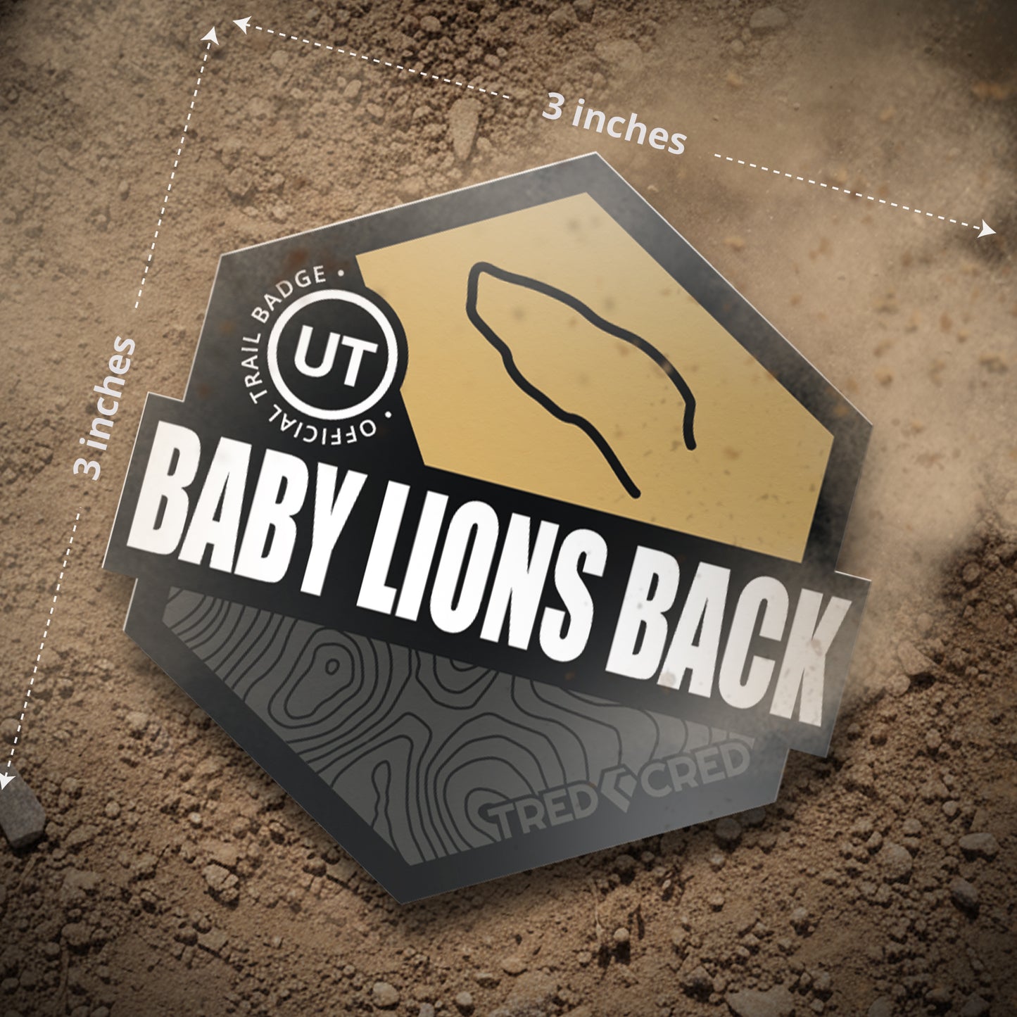 Sticker: Baby Lions Back