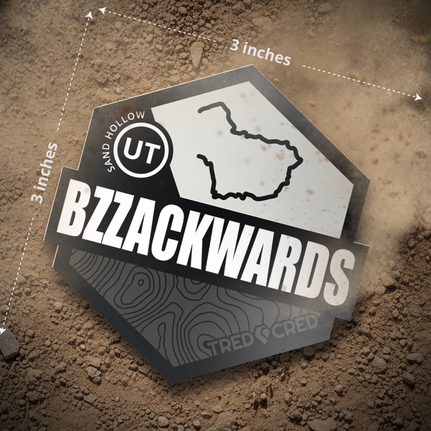 Sticker: Bzzackwards