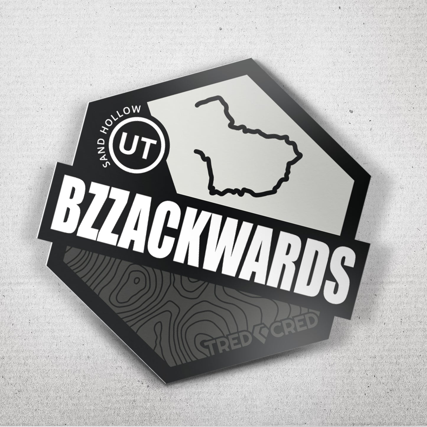 Sticker: Bzzackwards