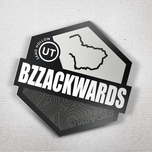 Sticker: Bzzackwards