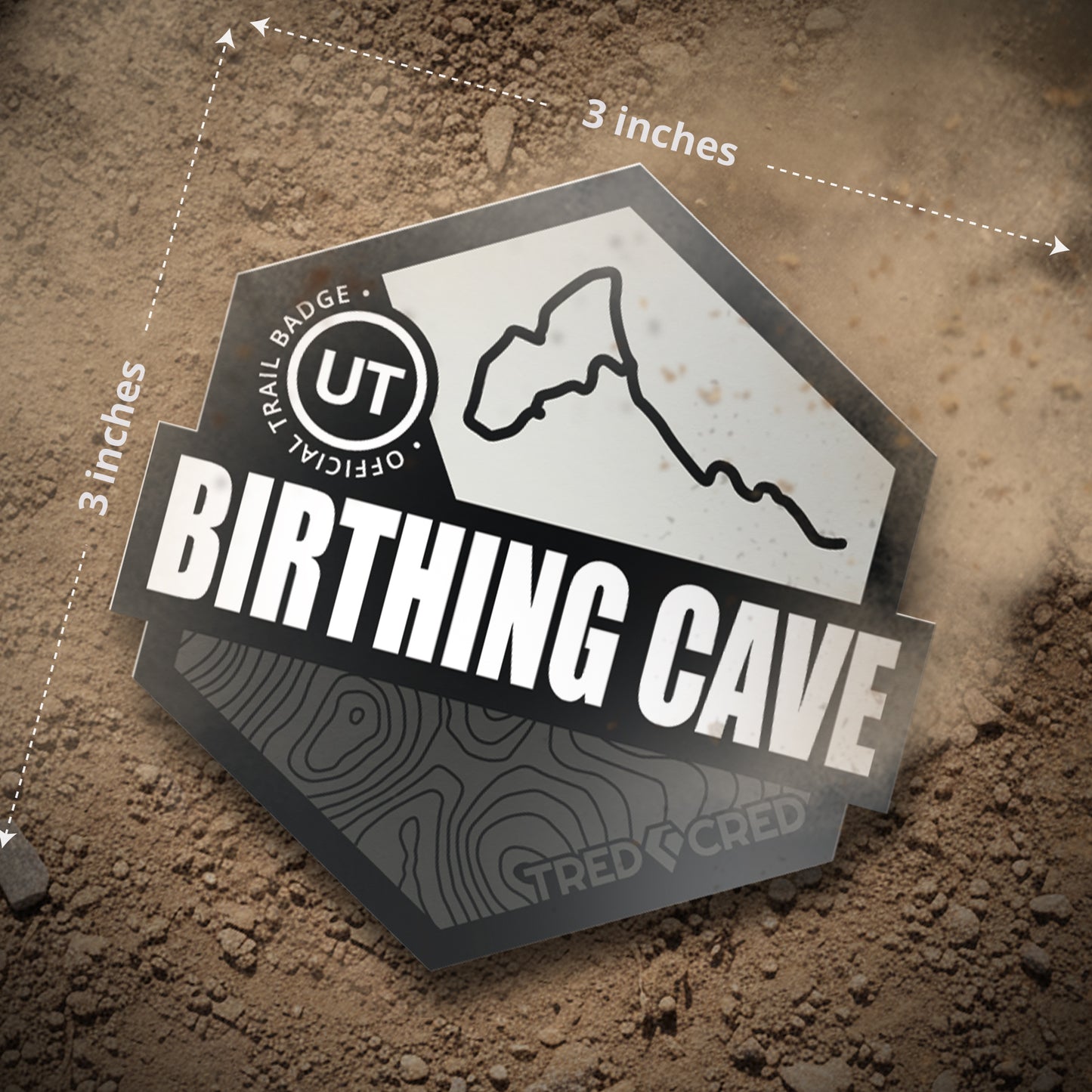 Sticker: Birthing Cave Behind the Reservoir