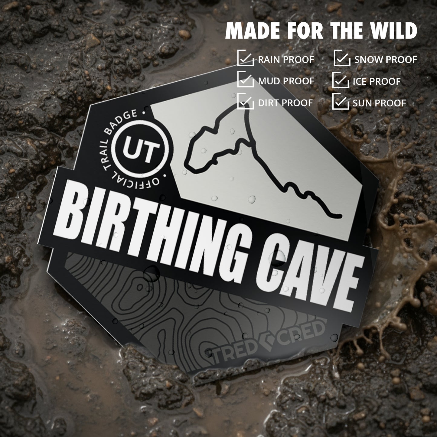 Sticker: Birthing Cave Behind the Reservoir