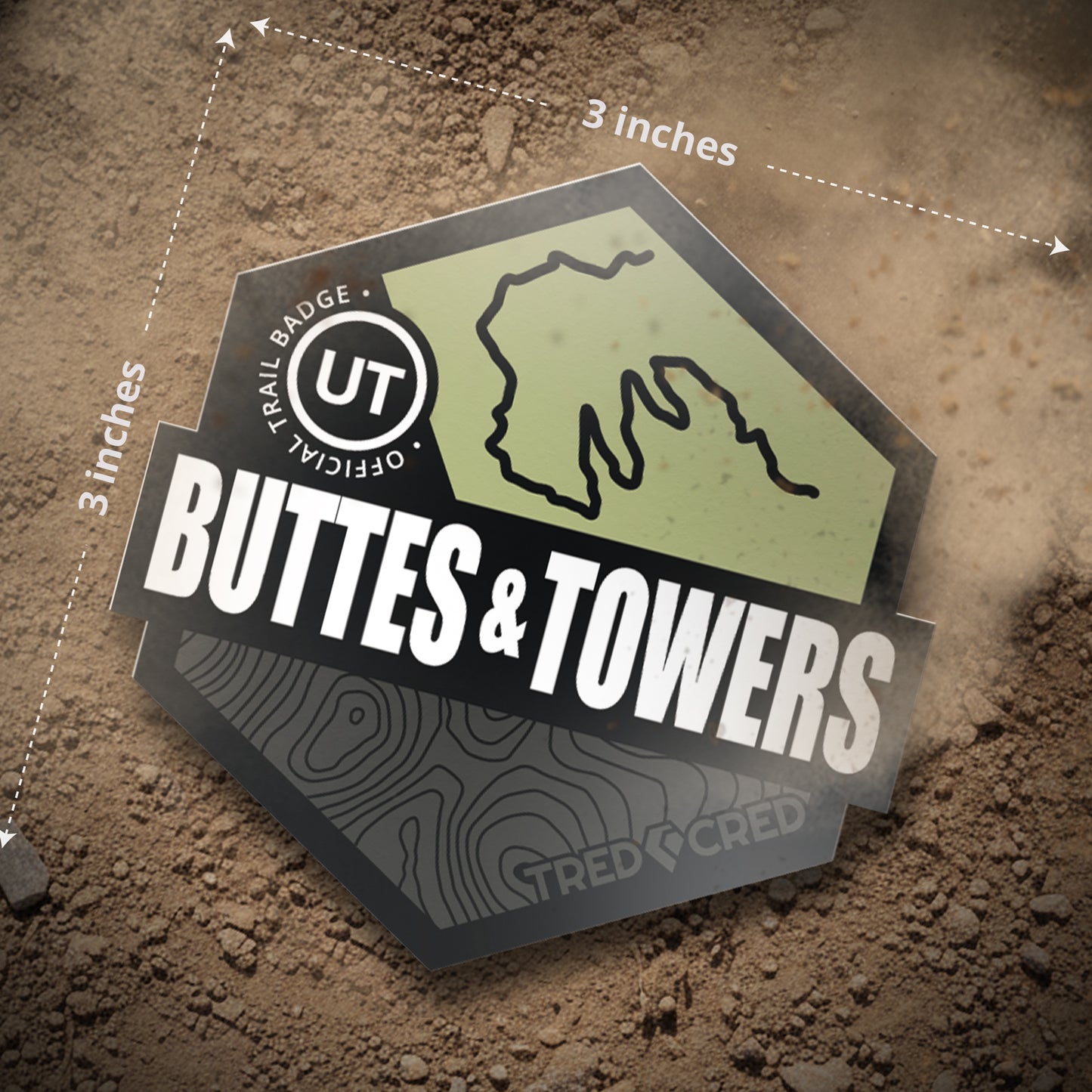 Sticker: Buttes and Towers