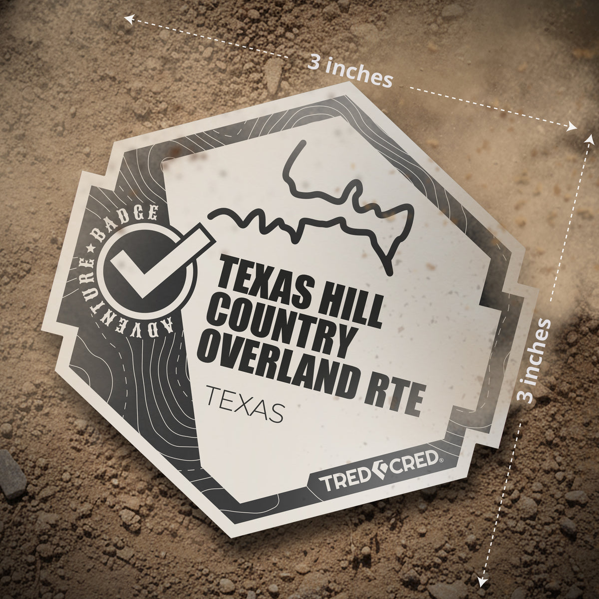 Sticker: Texas Hill Country Overland Route