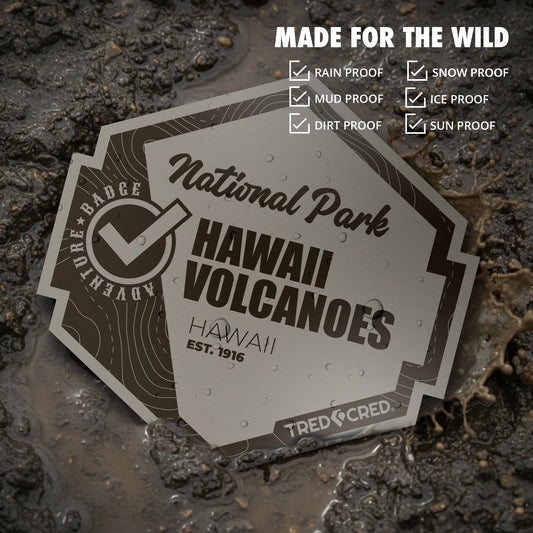 Hawaii Volcanoes sticker mud