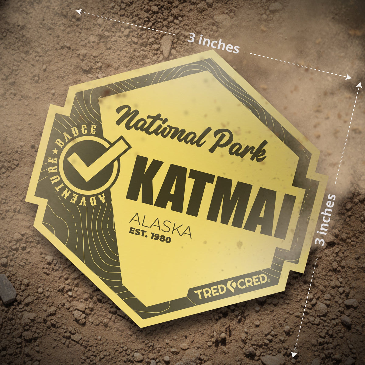 Katmai sticker dirt