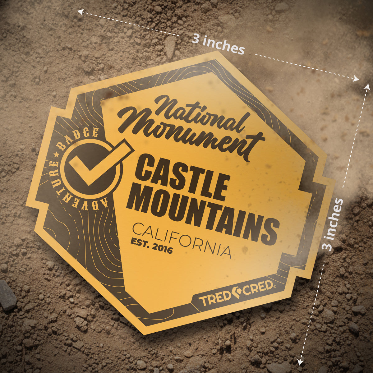 Sticker: Castle Mountains National Monument