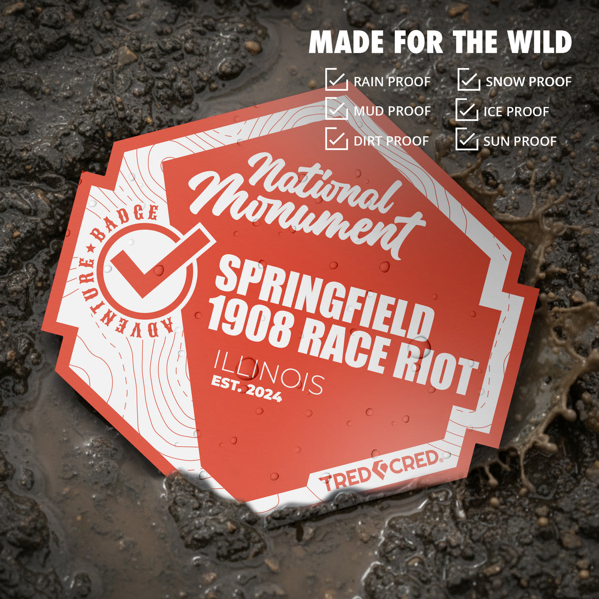 Sticker: Springfield 1908 Race Riot National Monument