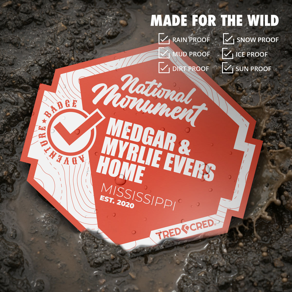 Sticker: Medgar & Myrlie Evers Home National Monument
