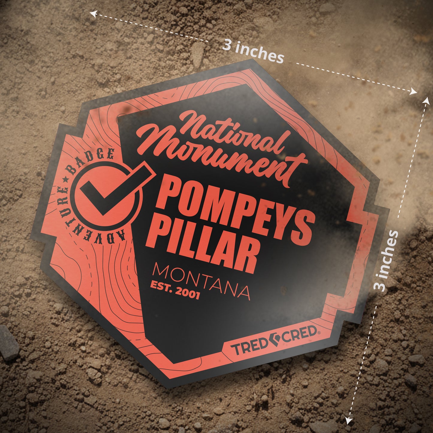 Sticker: Pompeys Pillar National Monument