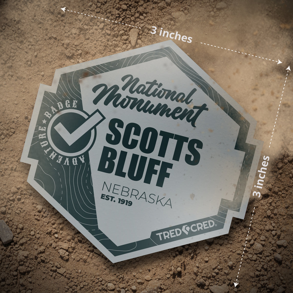 Sticker: Scotts Bluff National Monument