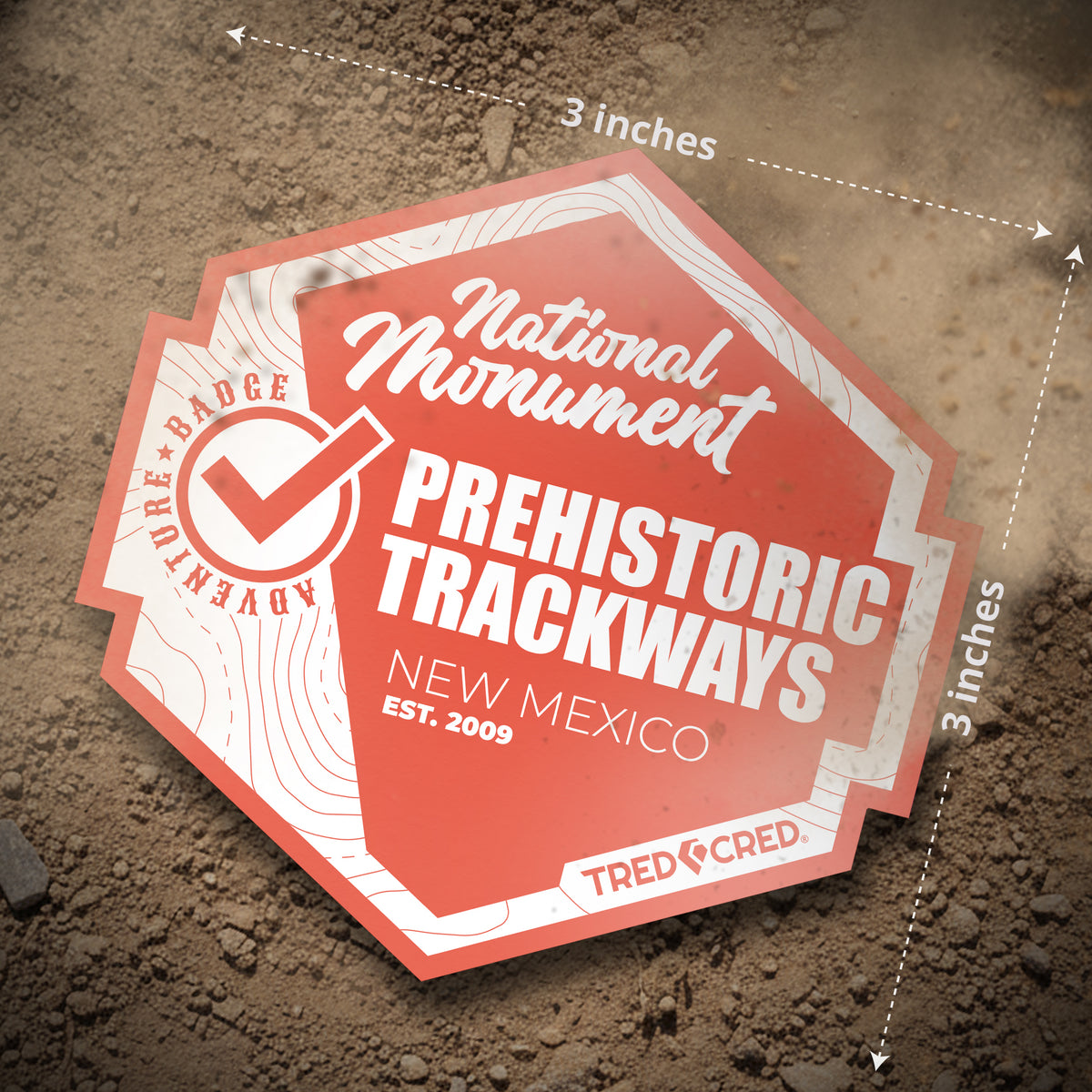 Sticker: Prehistoric Trackways National Monument