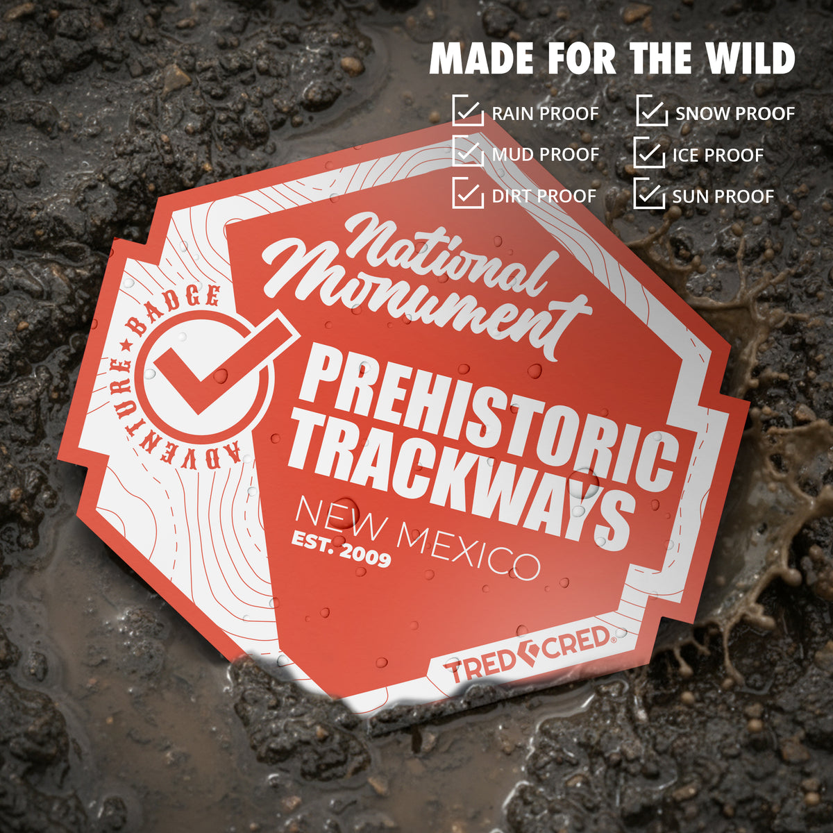 Sticker: Prehistoric Trackways National Monument